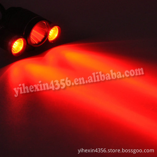 White Red Light Rechargeable Led Headlamp for Hunting